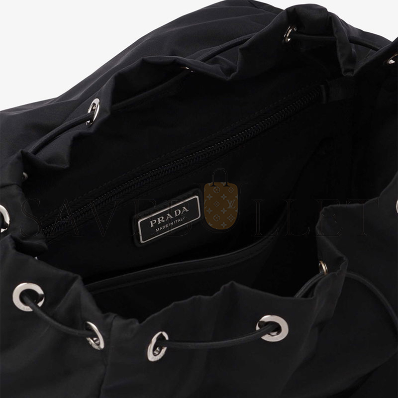 PRADA RECYCLED-NYLON AND LEATHER BACKPACK 2VZ135 (45*27*17cm)